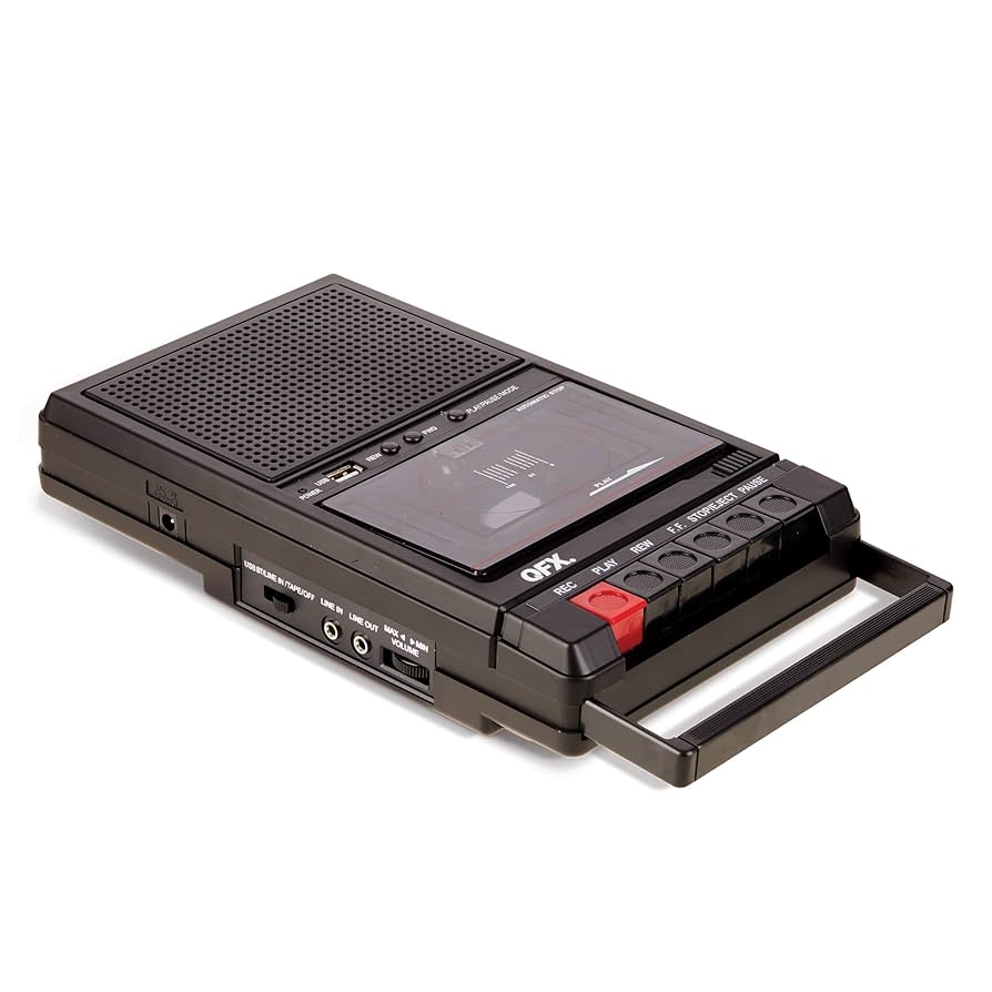 Amazon.com: QFX RETRO-39 Portable Shoebox Cassette Tape